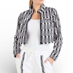 *NWT* Adidas Originals Full Zip Crop Track Top - Black & White - Women’s Size S